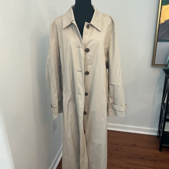 LOFT Light Tan Trench Coat - Picture 1 of 8